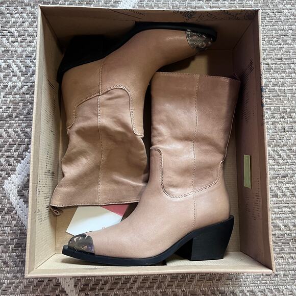 Free People Faster Horses Filigree Boots Sz 7 - Picture 5 of 7